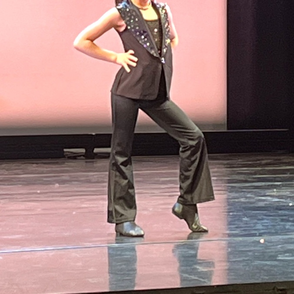 Weissman Black Dance Costume with Sequins